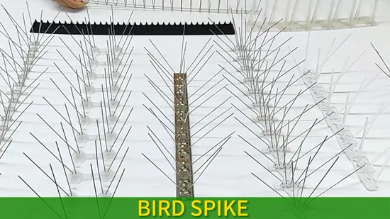5 Row PC Basement Stainless Steel Pest Control Anti Bird Spikes
