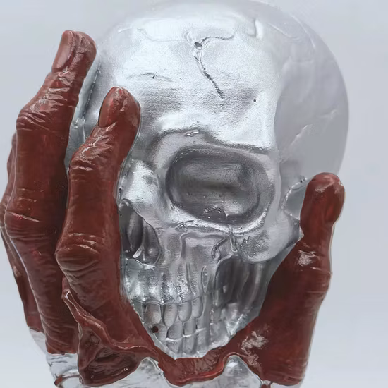 1 Satz 1:12 Puppenhaus Halloween Horror Dekor Spielzeug Fledermaus Schädel Besen Spinne Ornament